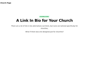 Screenshot of churchpa.ge