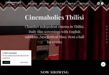 Screenshot of cinemaholics.ge