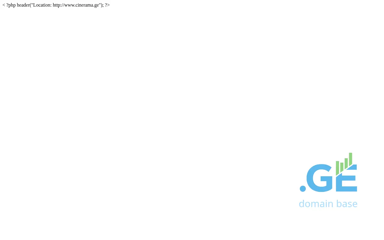 Screenshot of the site cinerama.ge
