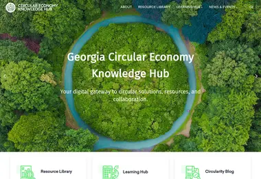 Screenshot of circulareconomy.ge