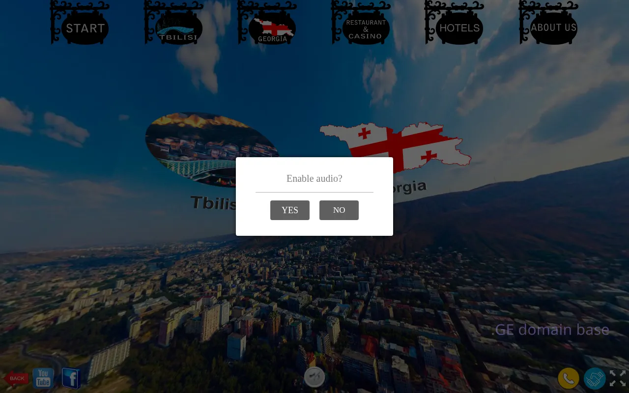 Screenshot of the site city360.ge