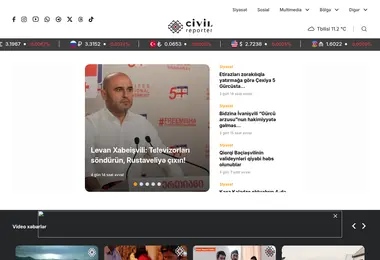 Screenshot of civilreporter.ge