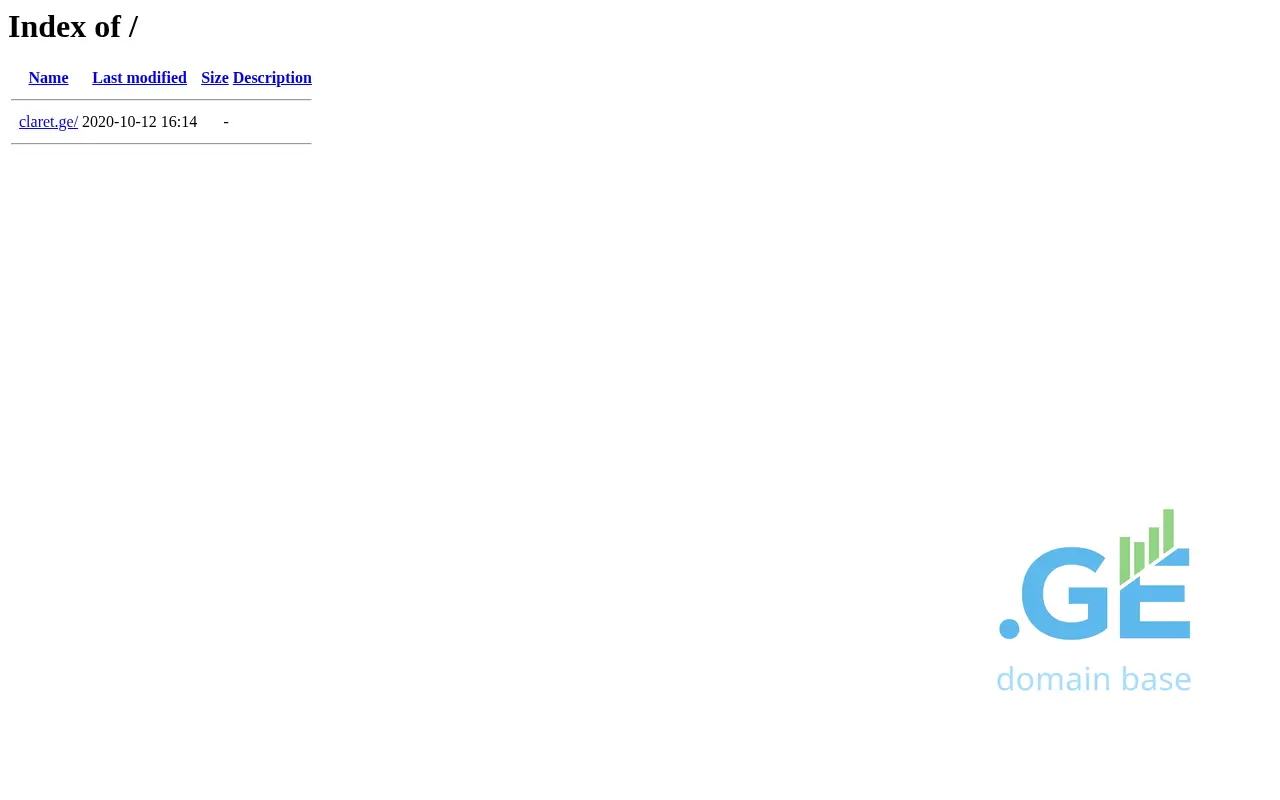 Screenshot of the site claret.ge