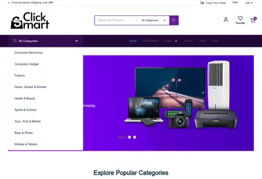 Screenshot of clicksmart.ge