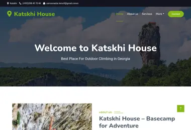 Screenshot of climbingcamp.ge