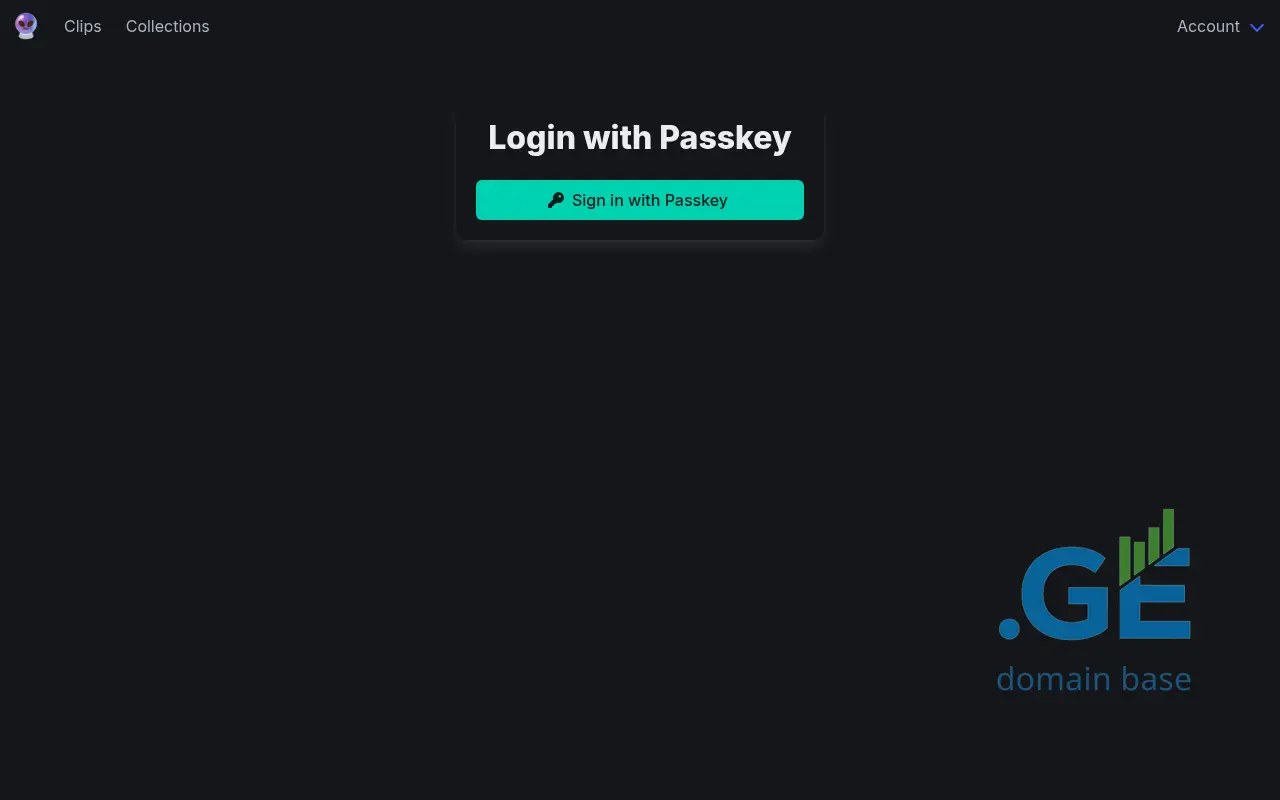 Screenshot of the site clipfor.ge