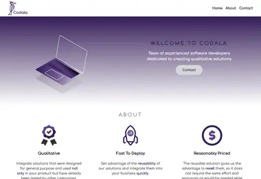 Screenshot of codala.ge