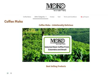 Screenshot of coffeemoko.ge