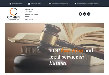 Screenshot of cohen.ge