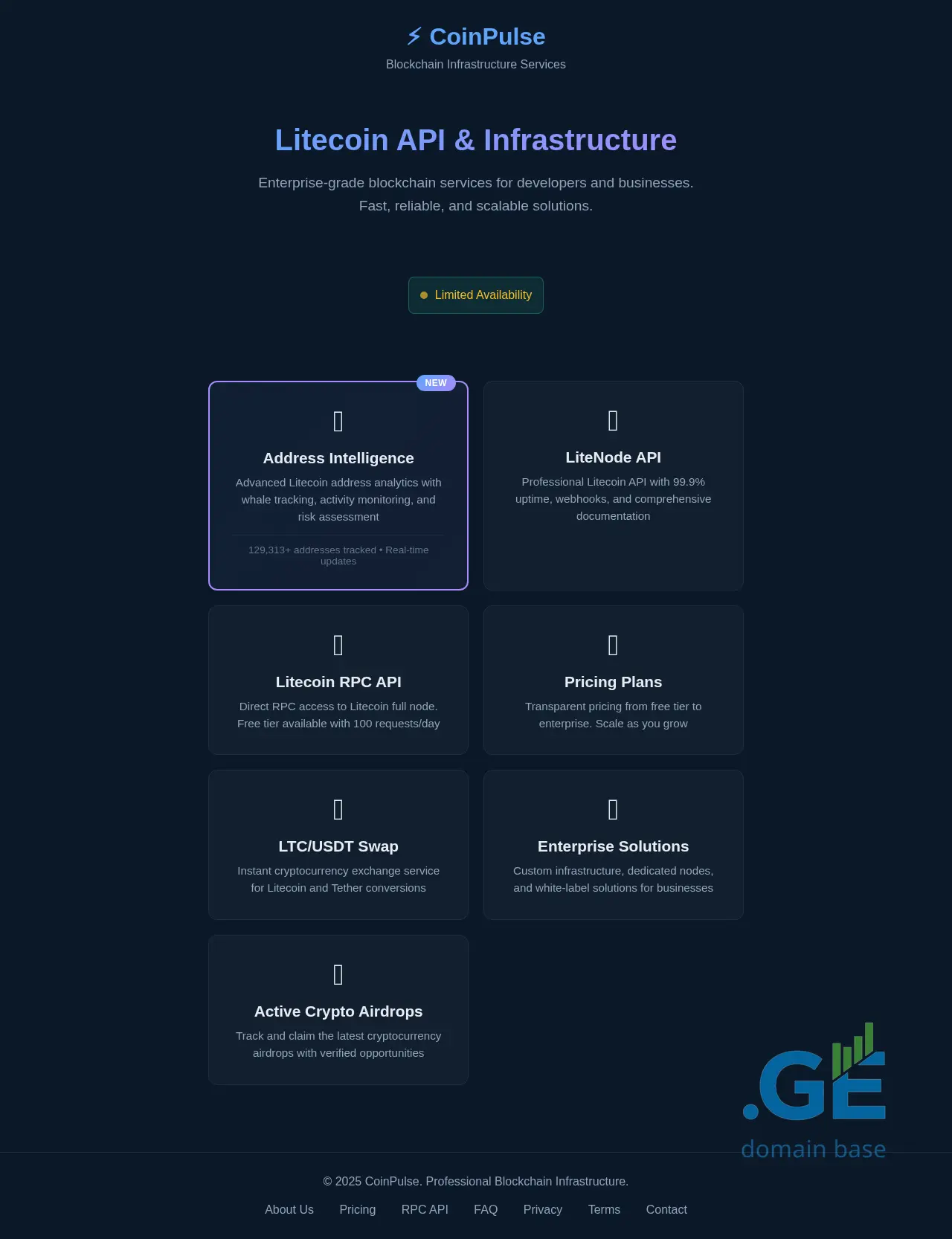 Screenshot of the site coinpulse.ge