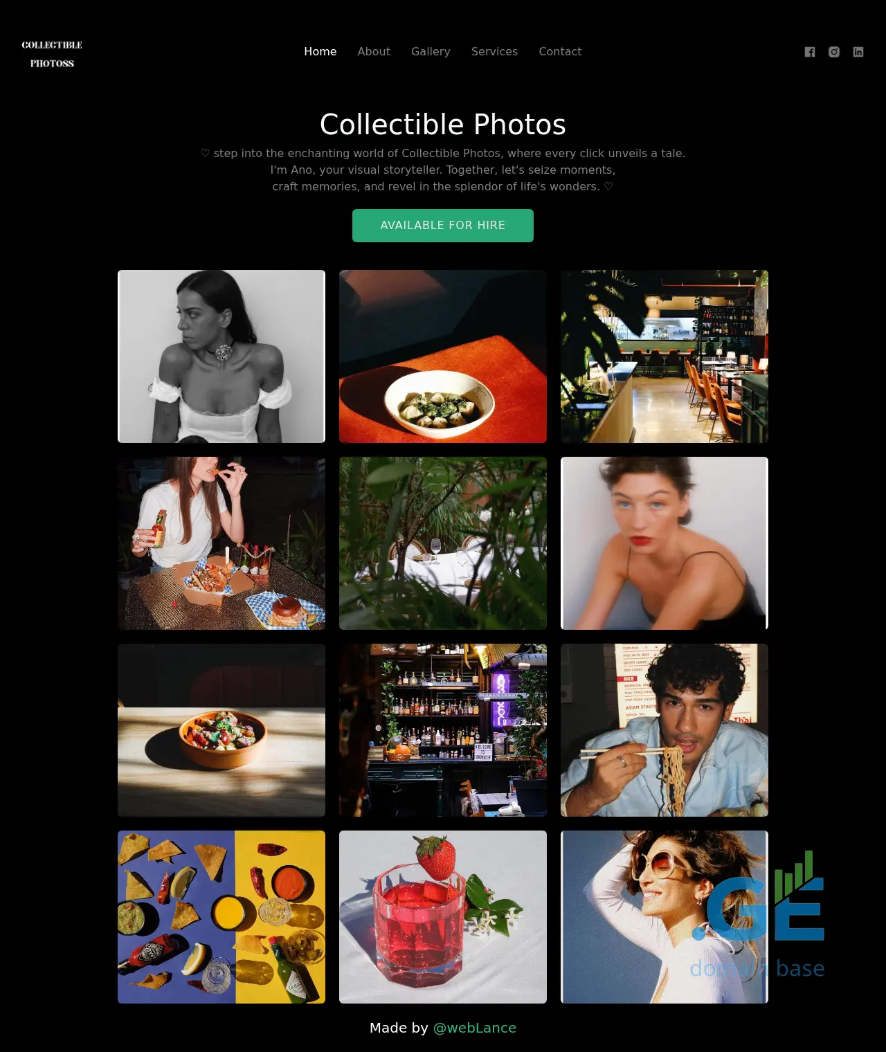 Screenshot of the site collectible-photoss.ge