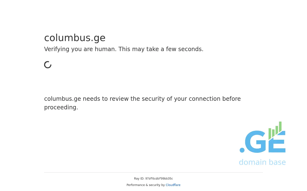 Screenshot of the site columbus.ge