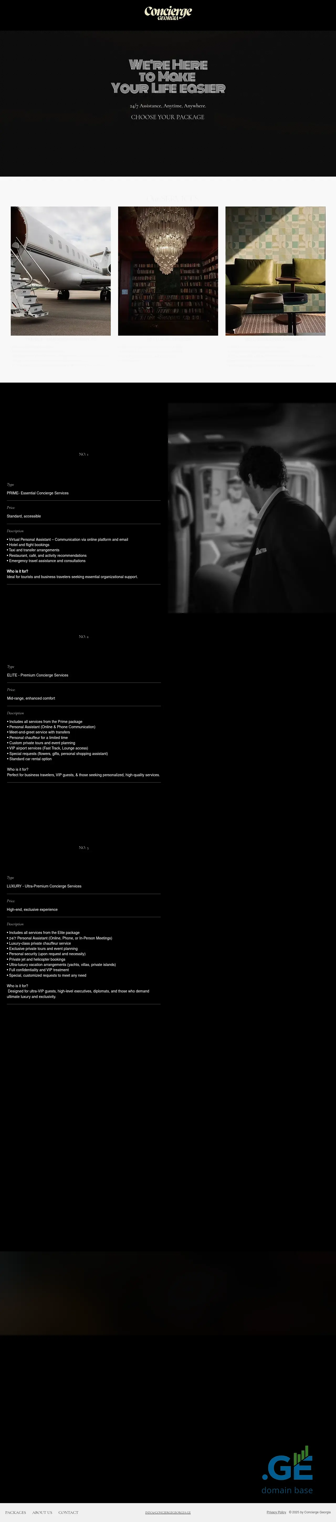 Screenshot of the site conciergegeorgia.ge