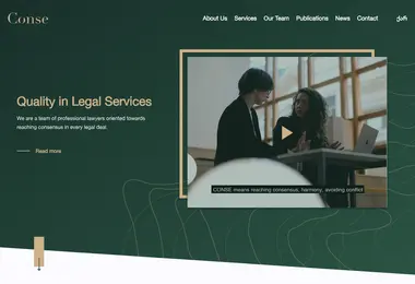 Screenshot of conse.ge