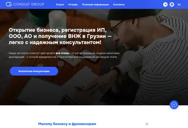 Screenshot of consultgroup.ge