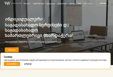 Screenshot of consultingport.ge