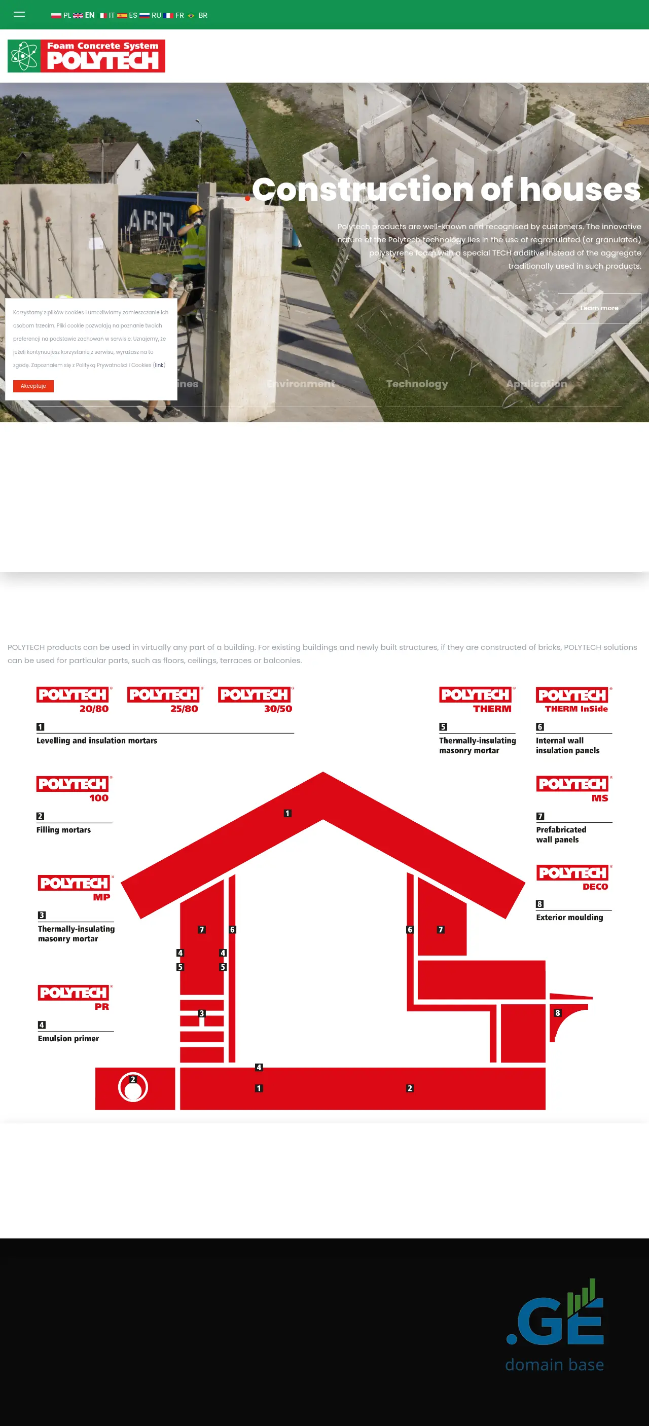 Screenshot of the site contech.ge