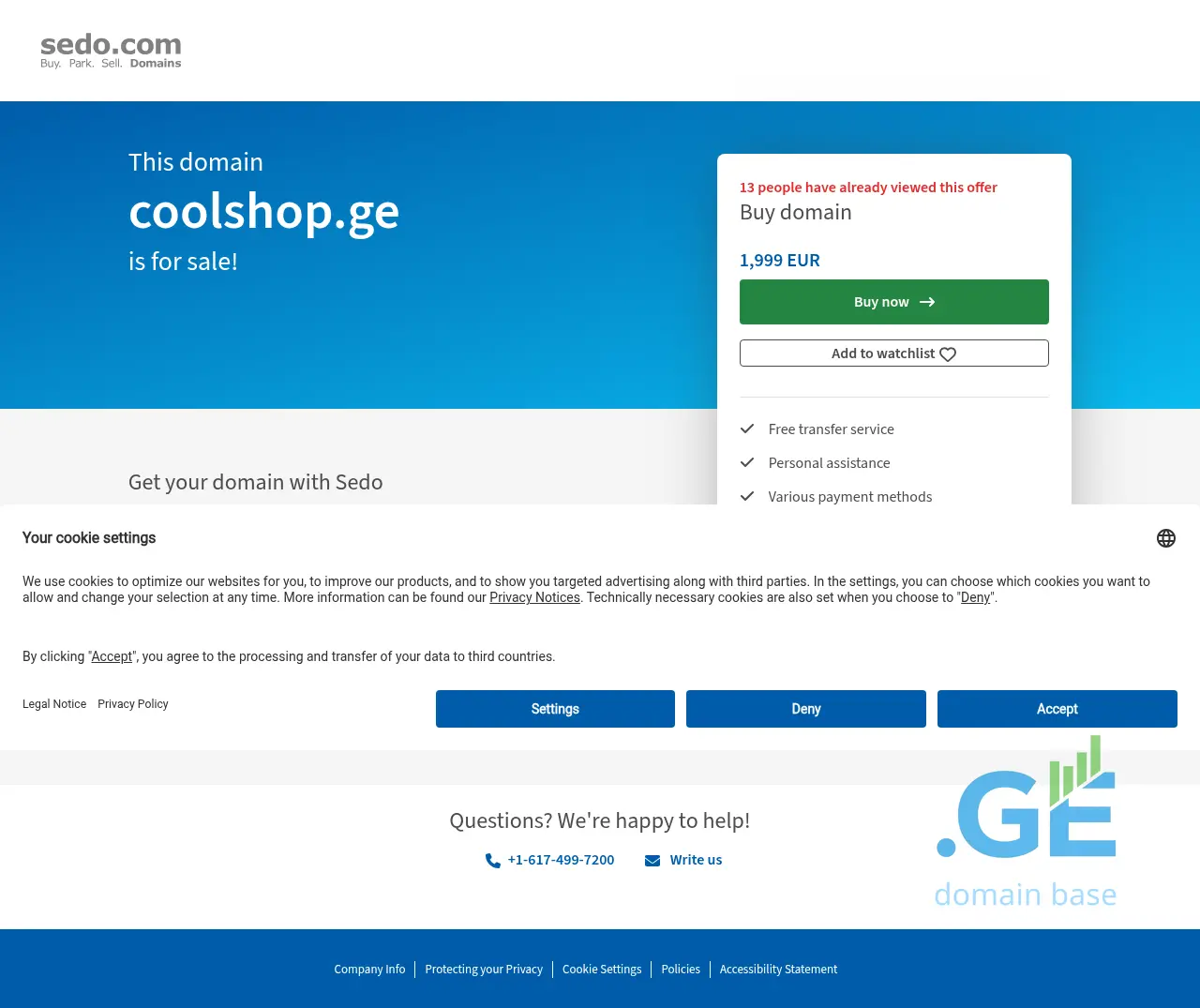 Screenshot of the site coolshop.ge