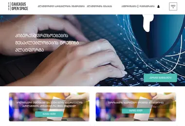 Screenshot of cosacademy.ge