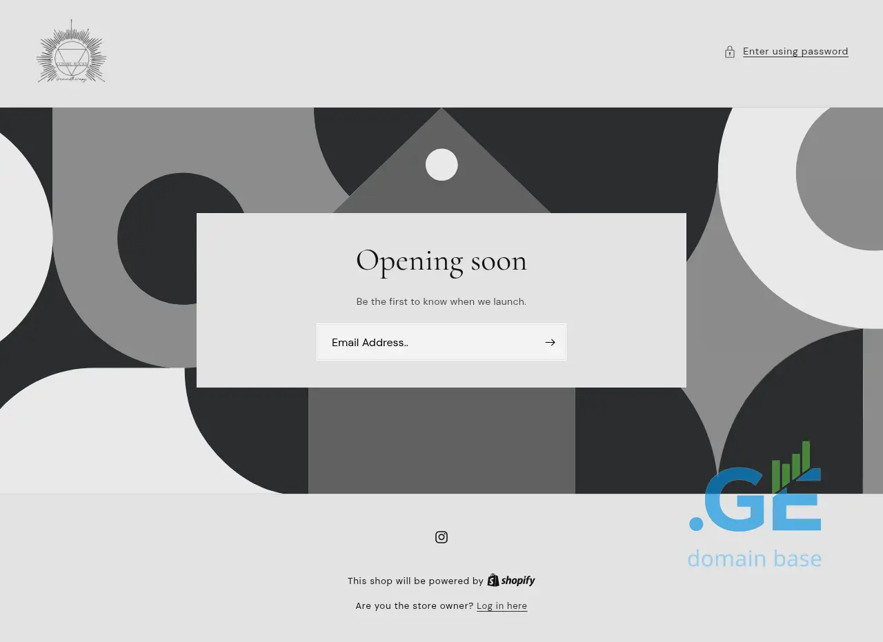 Screenshot of the site cosmicrocks.ge