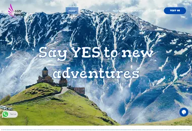Screenshot of cozytravel.ge