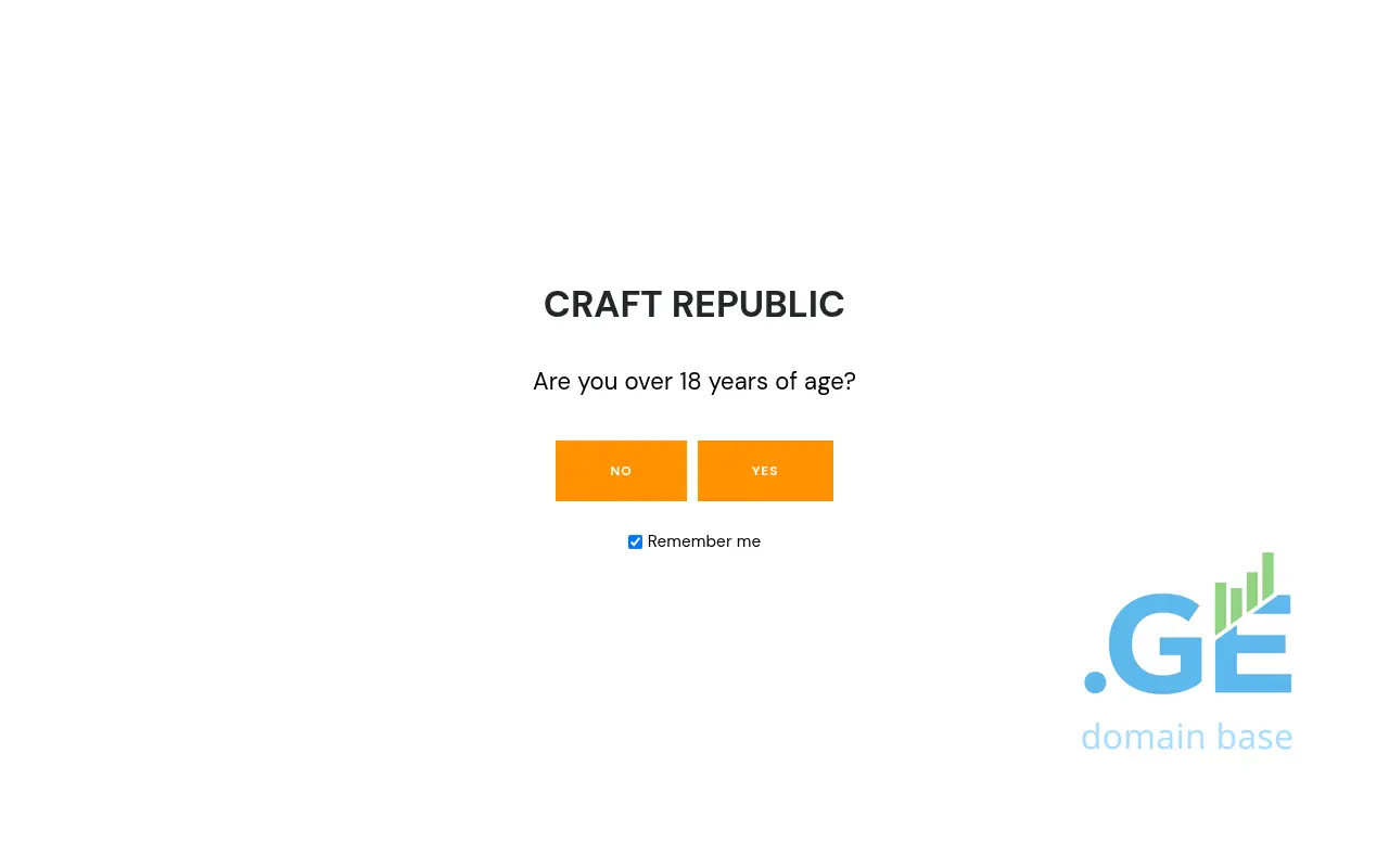 Screenshot of the site craftrepublic.ge