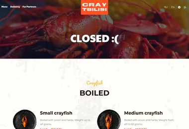 Screenshot of crayfish.ge