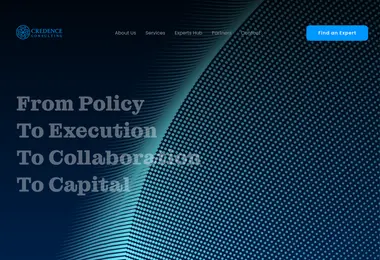 Screenshot of credence.ge