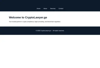 Screenshot of cryptolawyer.ge