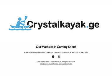 Screenshot of crystalkayak.ge