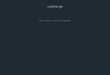 Screenshot of cuisine.ge