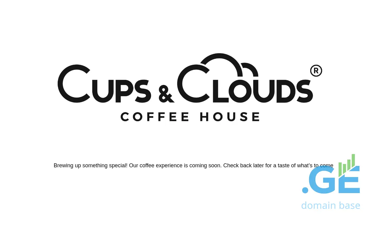 Screenshot of the site cupsandclouds.ge