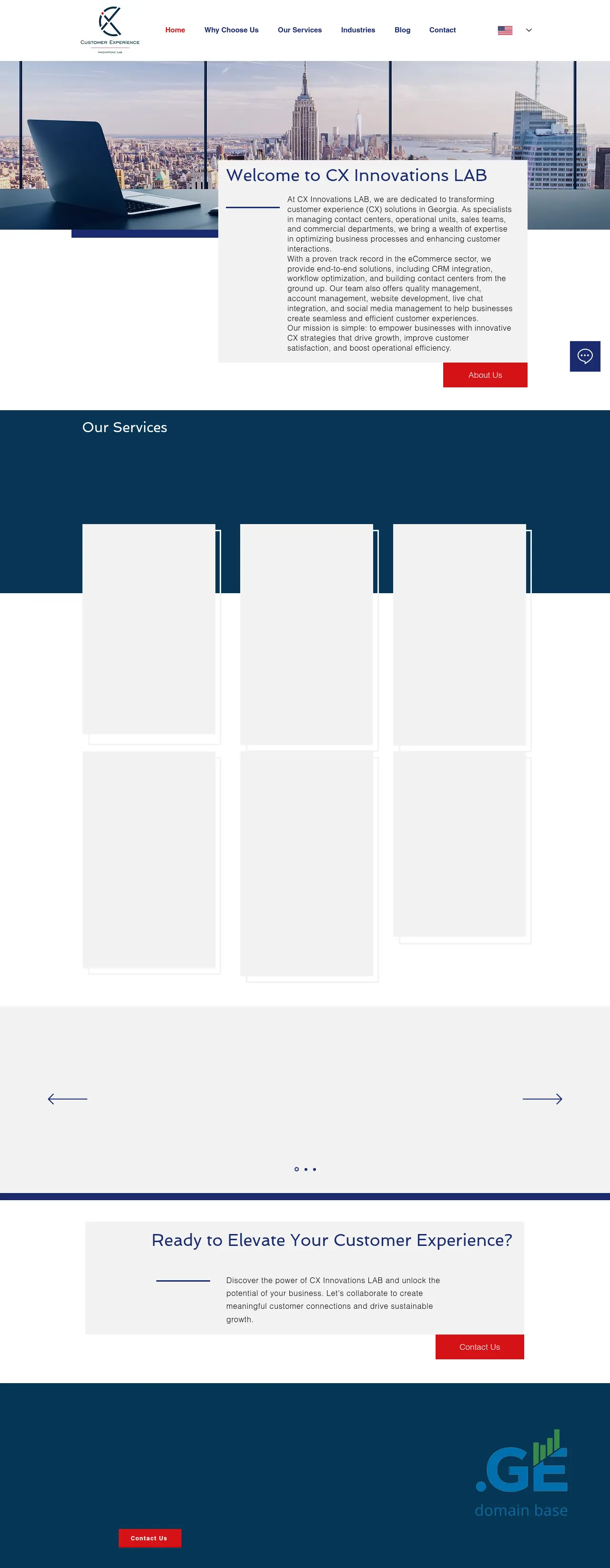 Screenshot of the site cxl.ge