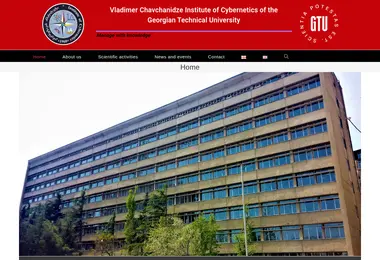 Screenshot of cybernetics.ge