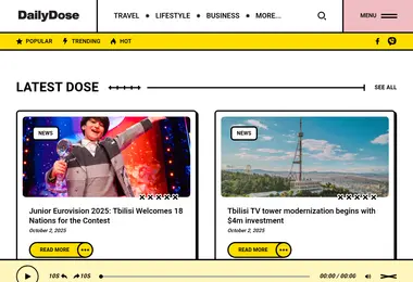 Screenshot of dailydose.ge
