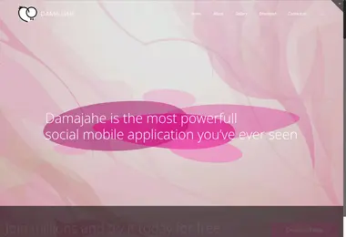 Screenshot of damajahe.ge