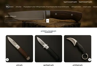 Screenshot of dana-khanjali.ge