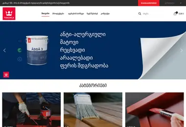 Screenshot of danika-tikkurila.ge