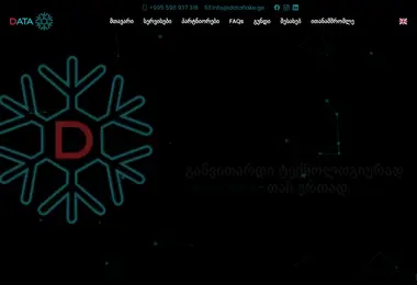 Screenshot of dataflake.ge