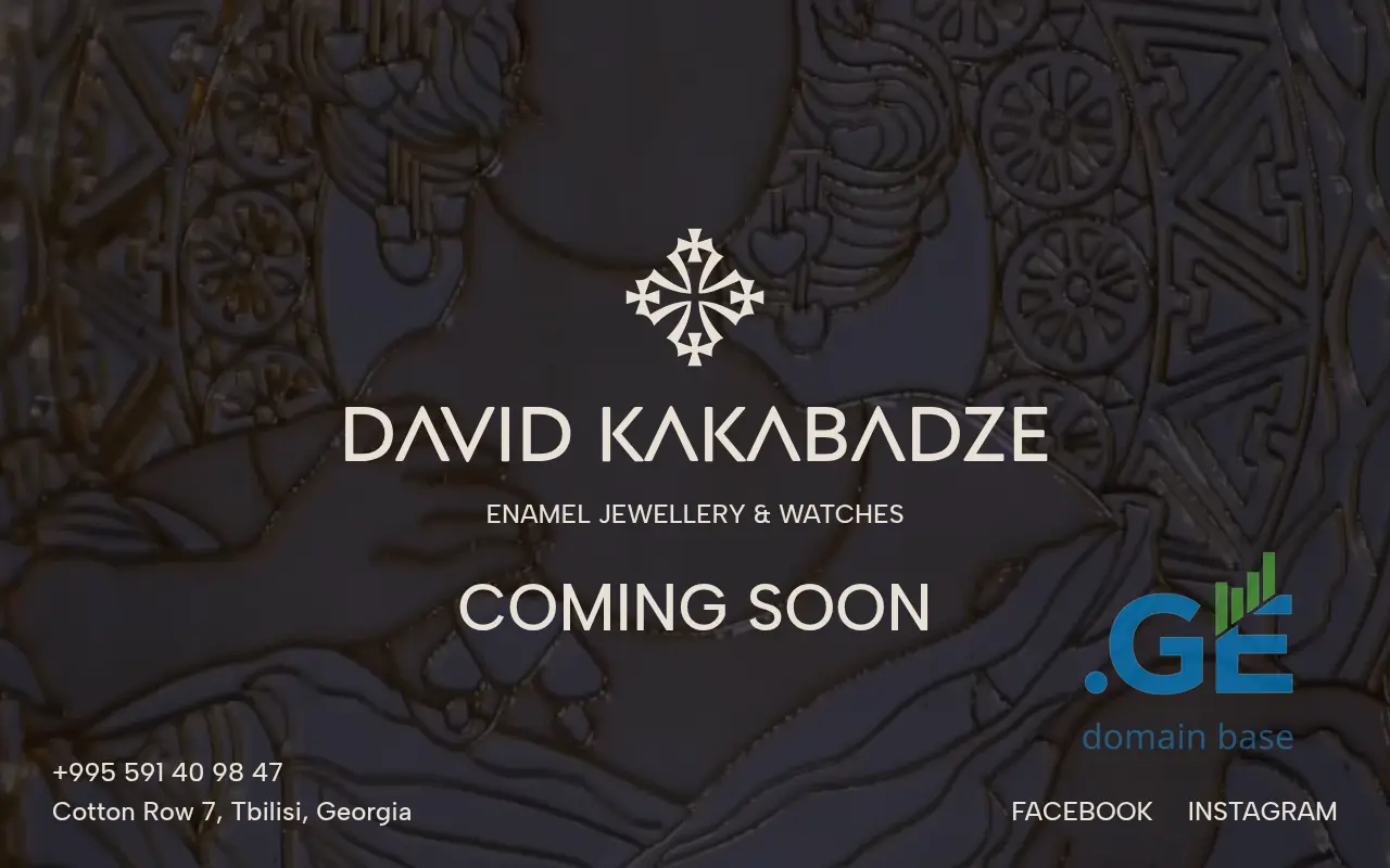 Screenshot of the site davidkakabadze.ge