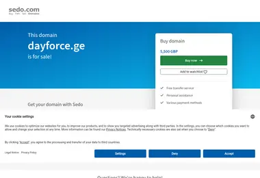 Screenshot of dayforce.ge