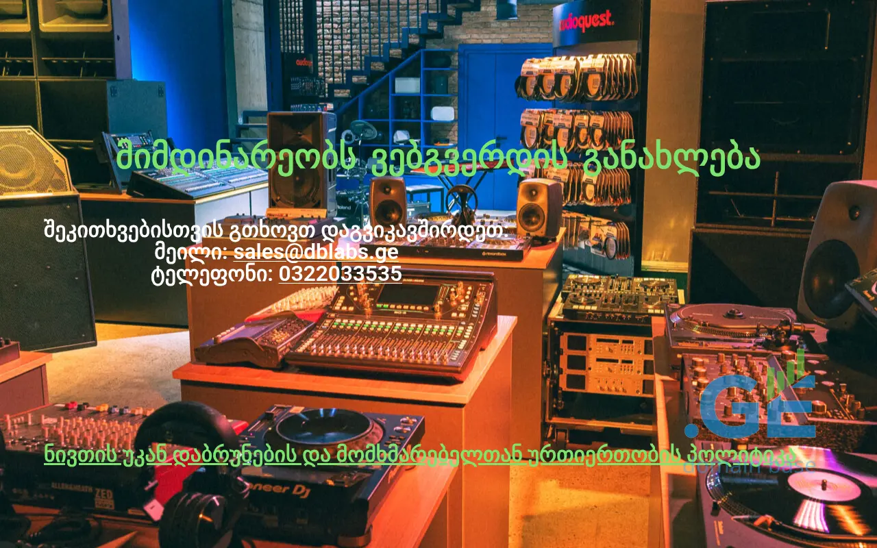 Screenshot of the site dblabs.ge
