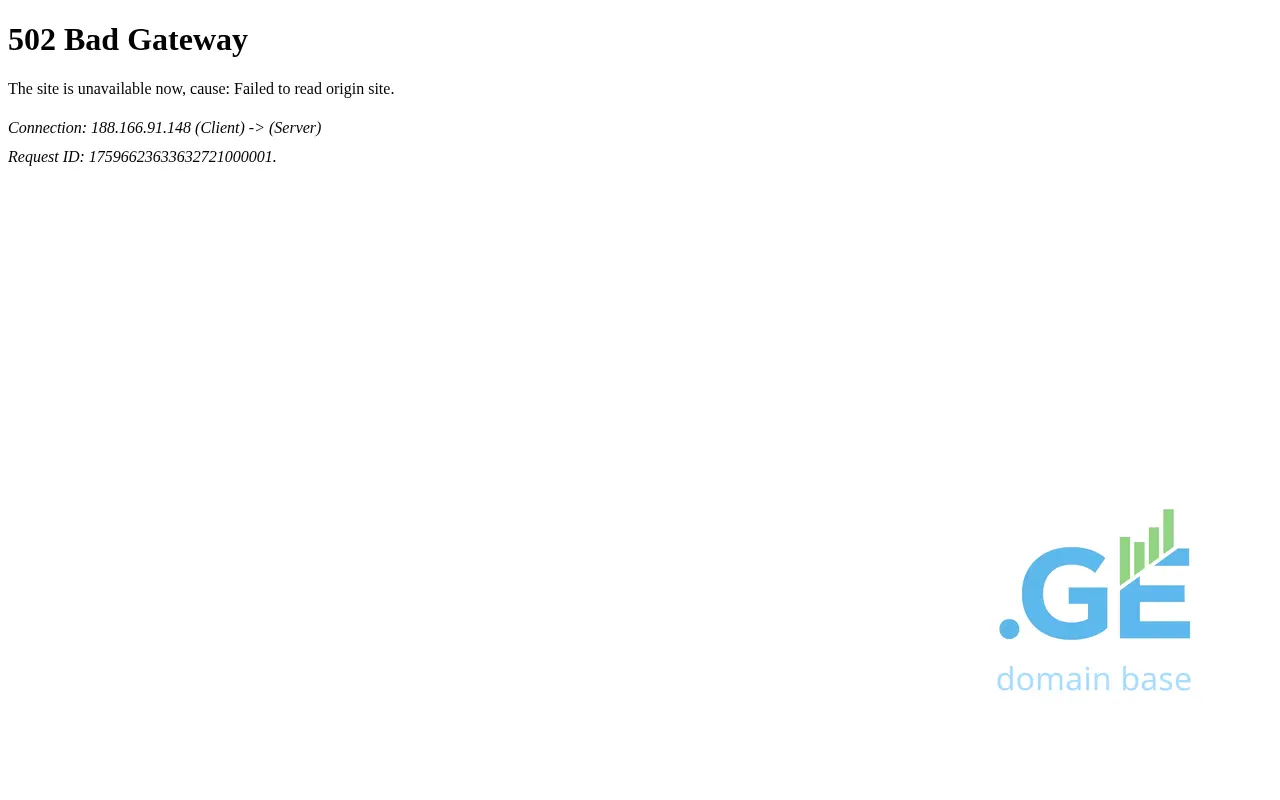 Screenshot of the site ddff.ge