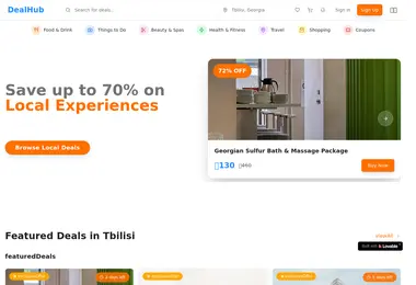Screenshot of dealhub.ge