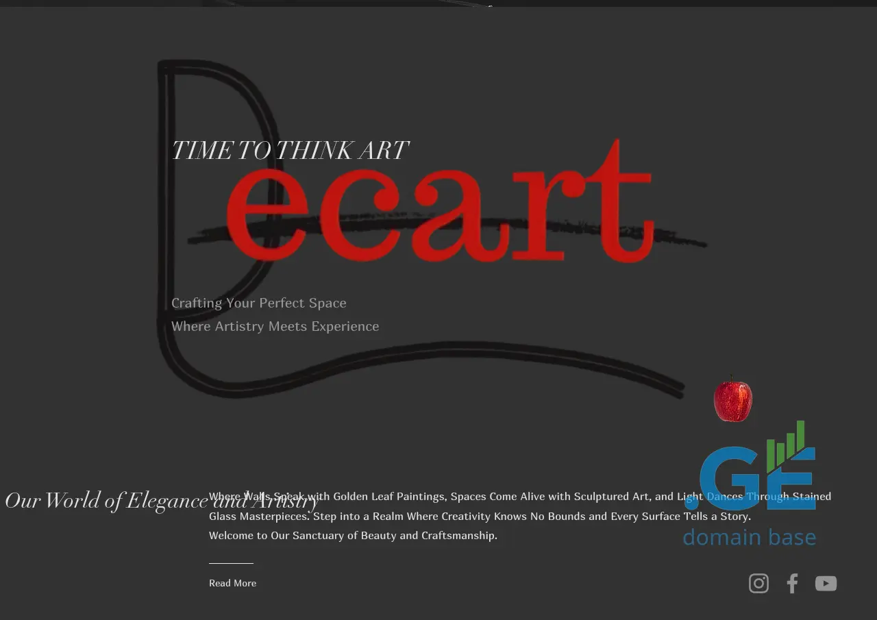 Screenshot of the site decart.ge