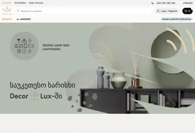 Screenshot of decorlux.ge