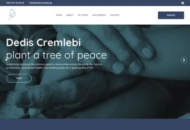 Screenshot of dediscremlebi.ge