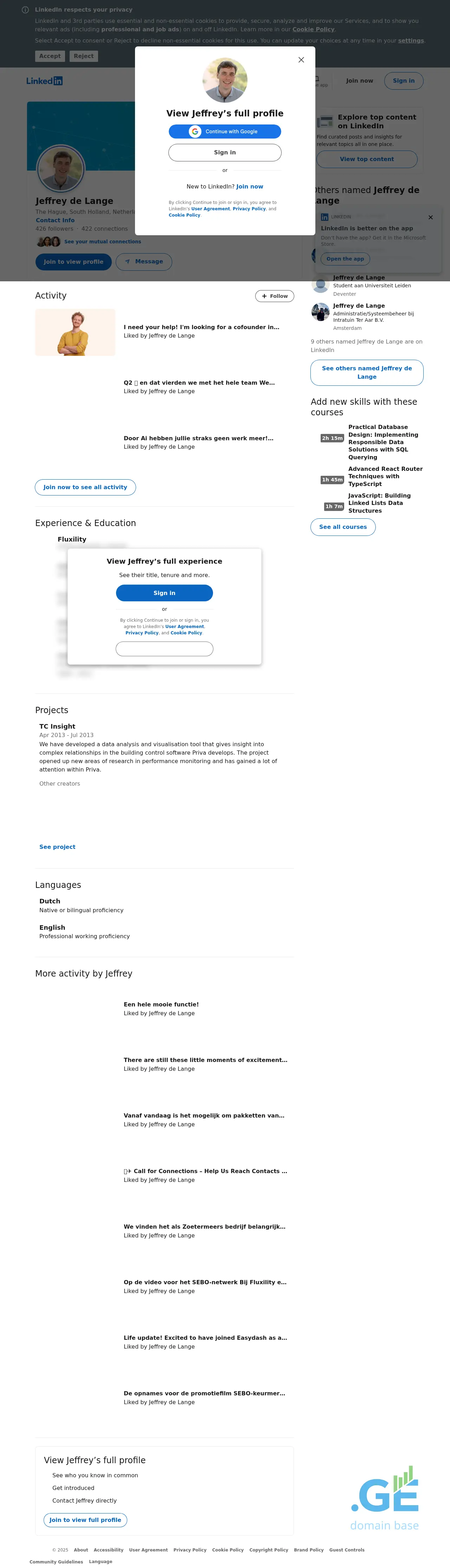Screenshot of the site delan.ge