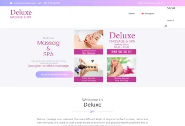Screenshot of deluxespa.ge