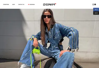 Screenshot of denim.ge
